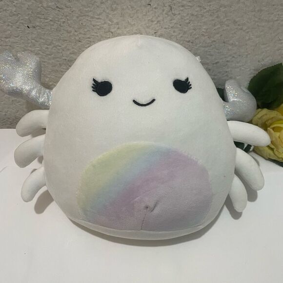 8” Squishmallows “Magela The White Crab” Sea Life Squad - Picture 2 of 6